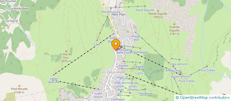 localisation de l'entreprise MONSIEUR LUCA LIENS  LES DEUX ALPES