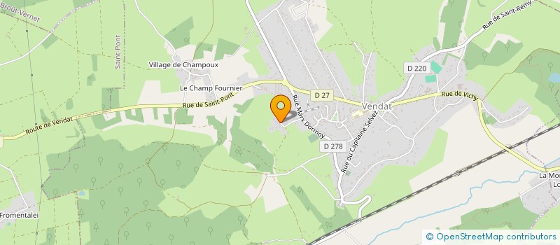 localisation de l'entreprise MONSIEUR LUCA LOPES  VENDAT