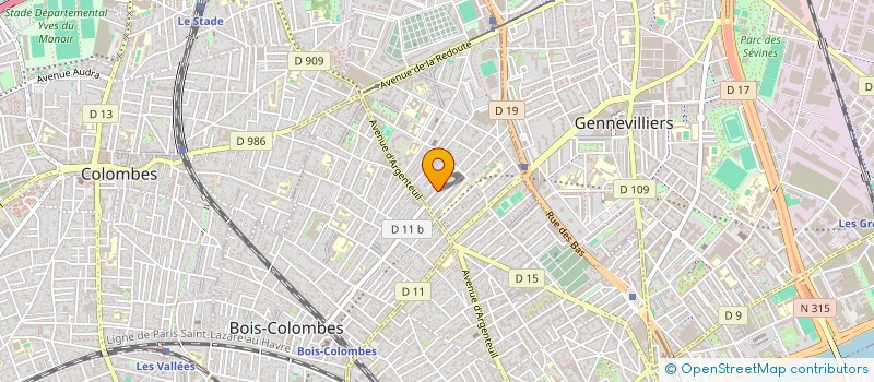 localisation de l'entreprise MONSIEUR LUCA MARTINEAU à ASNIERES-SUR-SEINE
