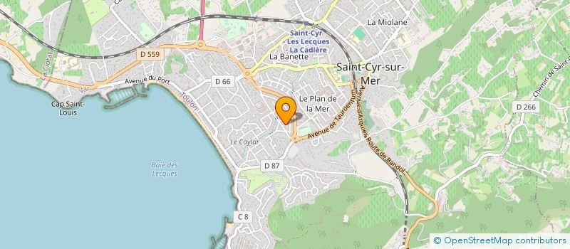 localisation de l'entreprise MONSIEUR LUCA MONTAGNA à SAINT-CYR-SUR-MER