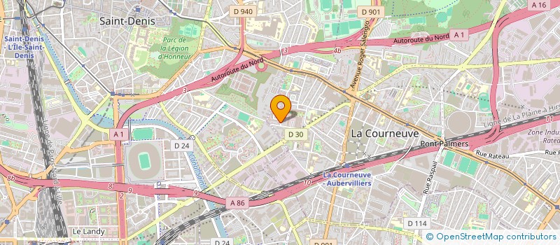 localisation de l'entreprise MONSIEUR LUCA PATER à LA COURNEUVE