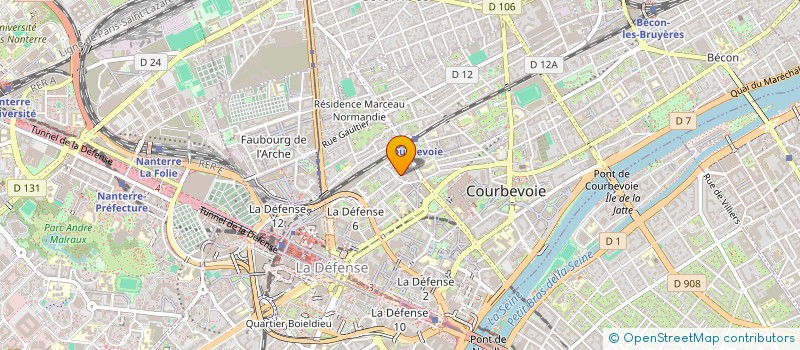 localisation de l'entreprise MONSIEUR LUCA PERKINS à COURBEVOIE