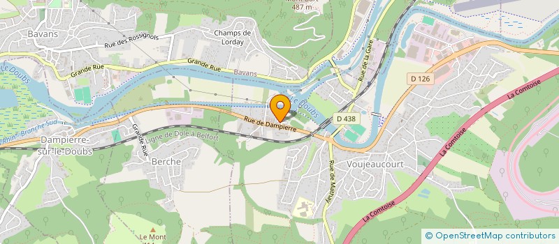 localisation de l'entreprise MONSIEUR LUCA PERRET  VOUJEAUCOURT