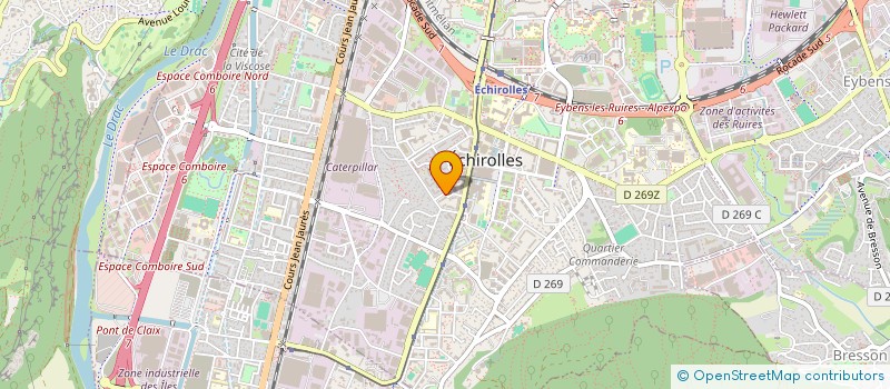 localisation de l'entreprise MONSIEUR LUCA SOLINAS  ECHIROLLES