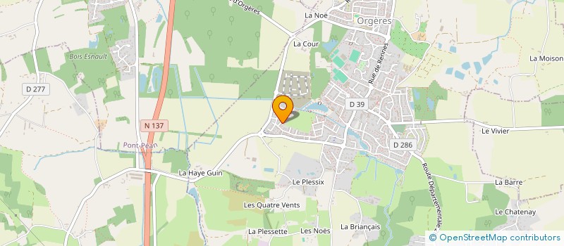 localisation de l'entreprise MONSIEUR LUCA SQUARCETTI  ORGERES