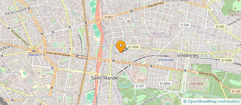 localisation de l'entreprise MONSIEUR LUCA STRANO à VINCENNES