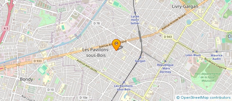 localisation de l'entreprise MONSIEUR LUCA TODESCO à LES PAVILLONS-SOUS-BOIS