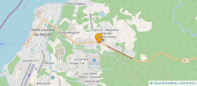 localisation de l'entreprise MONSIEUR LUCAR CHARLOTIN à SAINT-LAURENT-DU-MARONI