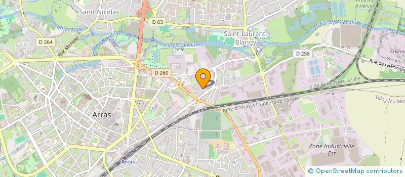 localisation de l'entreprise MONSIEUR LUCAS ABDELLI  SAINT-LAURENT-BLANGY