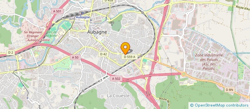 localisation de l'entreprise MONSIEUR LUCAS ALBERT à AUBAGNE