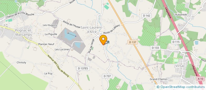 localisation de l'entreprise MONSIEUR LUCAS ALBERT  SAINT-LAURENT-D'ARCE