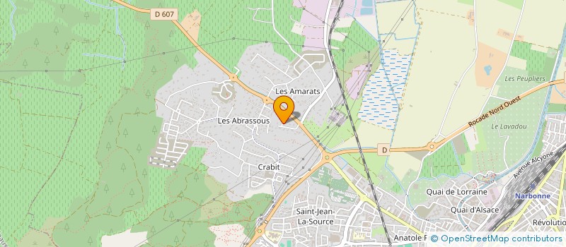 localisation de l'entreprise MONSIEUR LUCAS ALVAREZ  NARBONNE