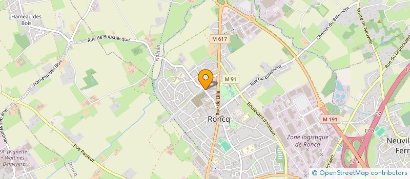 localisation de l'entreprise MONSIEUR LUCAS ANDRIEUX  RONCQ