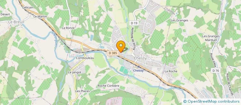 localisation de l'entreprise MONSIEUR LUCAS AUDRA  CHESSY