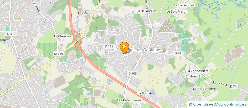 localisation de l'entreprise MONSIEUR LUCAS AUGER à HAUTE-GOULAINE