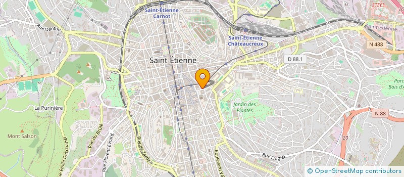 localisation de l'entreprise MONSIEUR LUCAS AULAGNIER  SAINT-ETIENNE