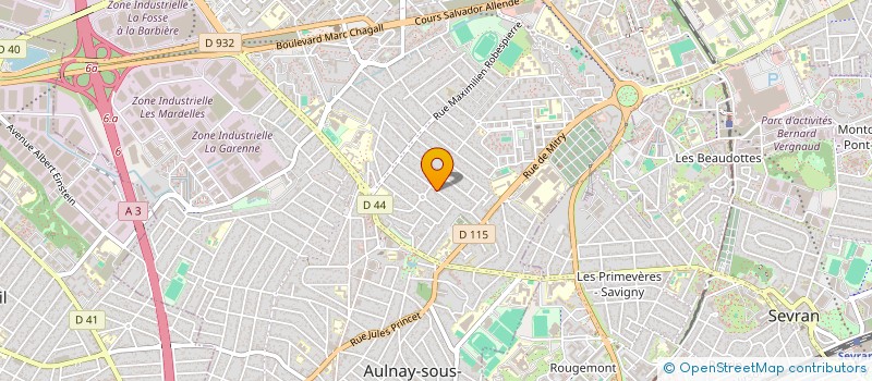 localisation de l'entreprise MONSIEUR LUCAS BALLIN à AULNAY SOUS BOIS