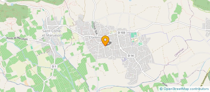 localisation de l'entreprise MONSIEUR LUCAS BARRIAL  CLARENSAC