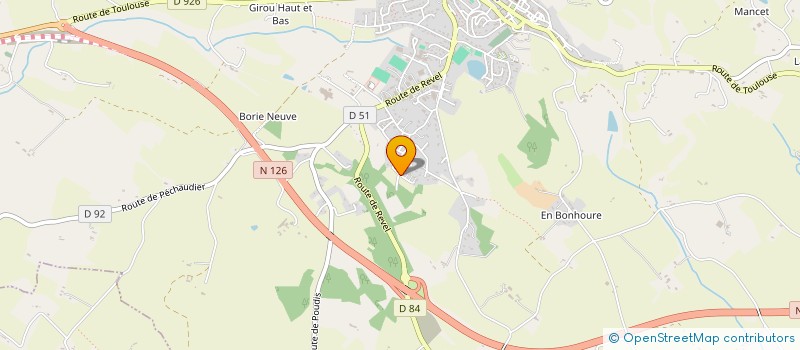 localisation de l'entreprise MONSIEUR LUCAS BARTHAS  PUYLAURENS