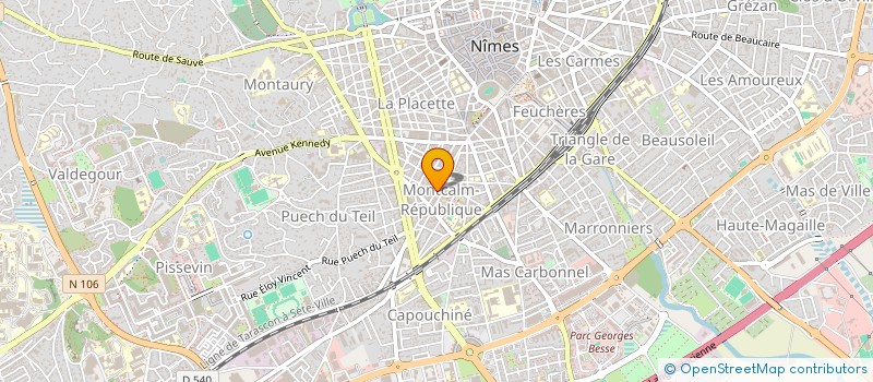 localisation de l'entreprise MONSIEUR LUCAS BATTAULT  NIMES