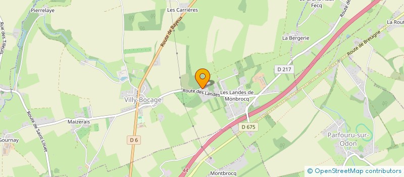localisation de l'entreprise MONSIEUR LUCAS BECHET à VILLY-BOCAGE