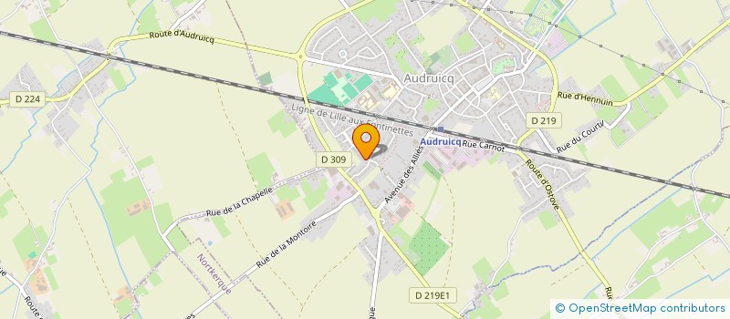 localisation de l'entreprise MONSIEUR LUCAS BECQUE  AUDRUICQ