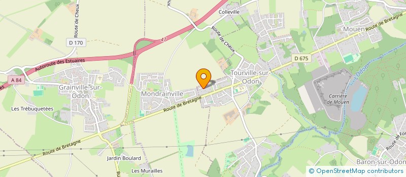 localisation de l'entreprise MONSIEUR LUCAS BELLEC  TOURVILLE-SUR-ODON