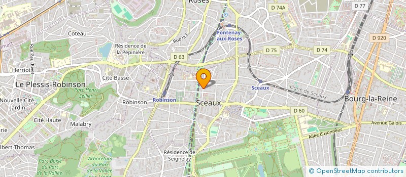 localisation de l'entreprise MONSIEUR LUCAS BENNOUI à SCEAUX