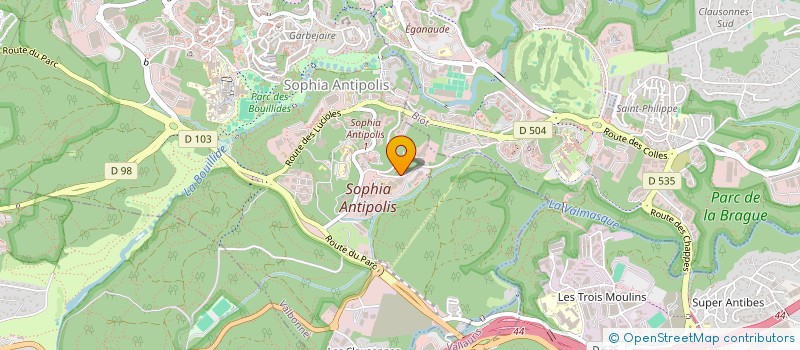 localisation de l'entreprise MONSIEUR LUCAS BENOIT  VALBONNE