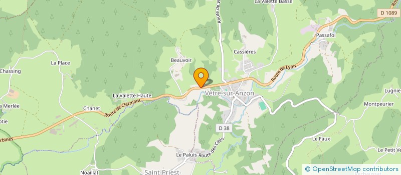 localisation de l'entreprise MONSIEUR LUCAS BERNARDINI  VETRE-SUR-ANZON