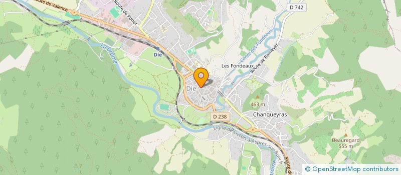 localisation de l'entreprise MONSIEUR LUCAS BERNAT à DIE