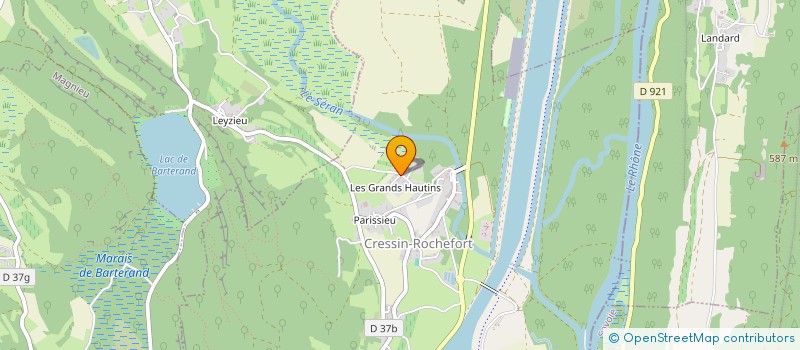 localisation de l'entreprise MONSIEUR LUCAS BETTINELLI  MASSIGNIEU-DE-RIVES