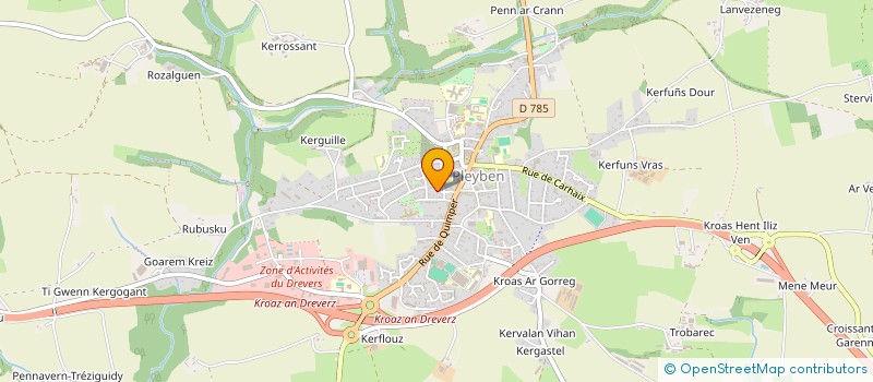 localisation de l'entreprise MONSIEUR LUCAS BEURTON  PLEYBEN