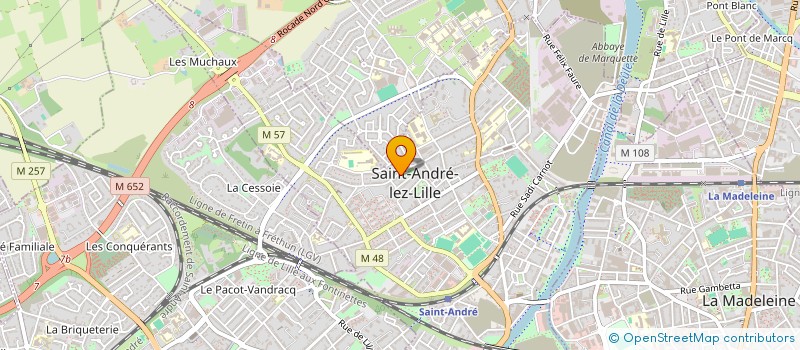 localisation de l'entreprise MONSIEUR LUCAS BONDU  SAINT-ANDRE-LEZ-LILLE