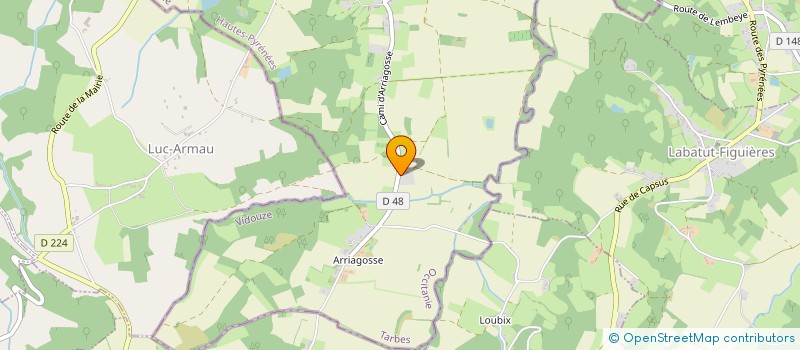 localisation de l'entreprise MONSIEUR LUCAS BONNARGENT  VIDOUZE