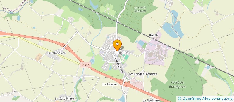 localisation de l'entreprise MONSIEUR LUCAS BONNIN  FOUGERE