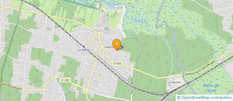 localisation de l'entreprise MONSIEUR LUCAS BOTCAZOU  LE TEICH