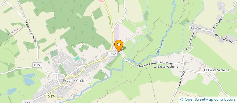 localisation de l'entreprise MONSIEUR LUCAS BOUCHEREAU à ERVY-LE-CHATEL
