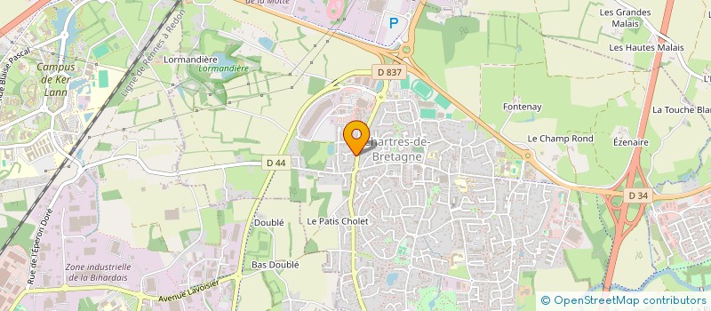 localisation de l'entreprise MONSIEUR LUCAS BOURDOISEAU  CHARTRES-DE-BRETAGNE