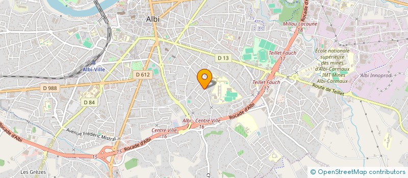 localisation de l'entreprise MONSIEUR LUCAS BOUVIGNIES à ALBI