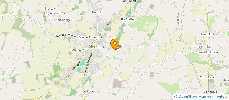 localisation de l'entreprise MONSIEUR LUCAS BRANCHERIE  PLEUBIAN