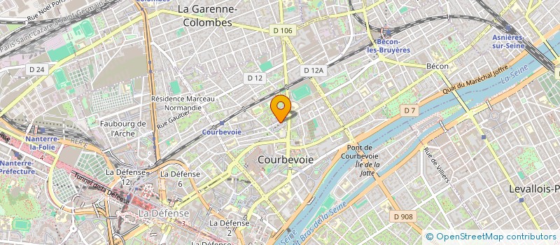 localisation de l'entreprise MONSIEUR LUCAS BRAUD à COURBEVOIE