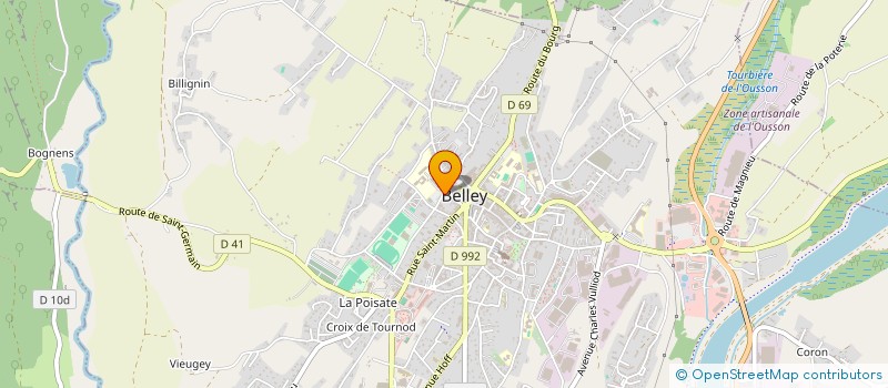 localisation de l'entreprise MONSIEUR LUCAS BRETON à BELLEY