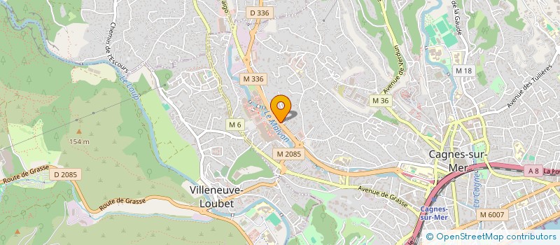 localisation de l'entreprise MONSIEUR LUCAS BRUNET  CAGNES-SUR-MER
