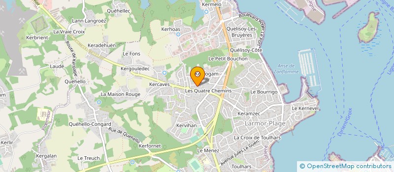 localisation de l'entreprise MONSIEUR LUCAS CARON  LARMOR-PLAGE