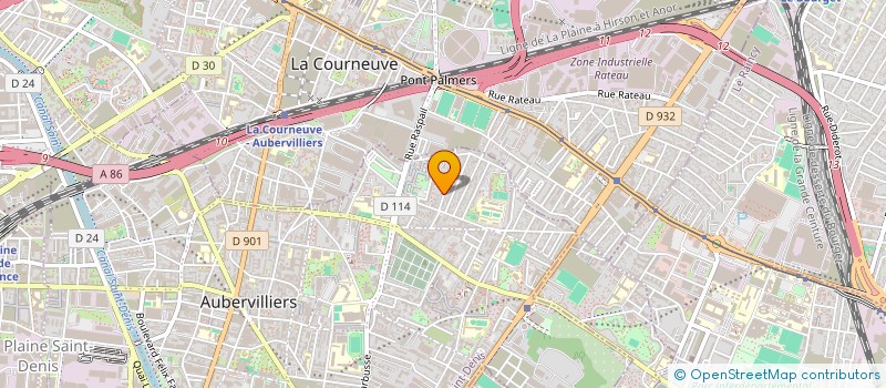 localisation de l'entreprise MONSIEUR LUCAS CELESTIN  AUBERVILLIERS