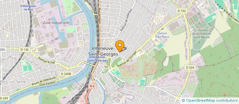 localisation de l'entreprise MONSIEUR LUCAS CERQUEIRA à VILLENEUVE-SAINT-GEORGES