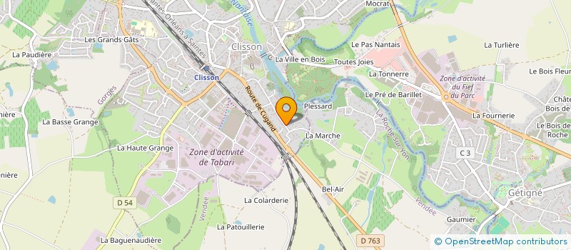 localisation de l'entreprise MONSIEUR LUCAS CHAILLOU à CLISSON