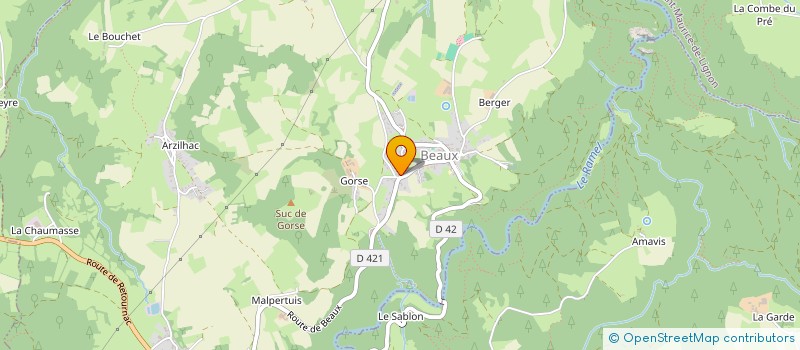 localisation de l'entreprise MONSIEUR LUCAS CHALANCON  BEAUX