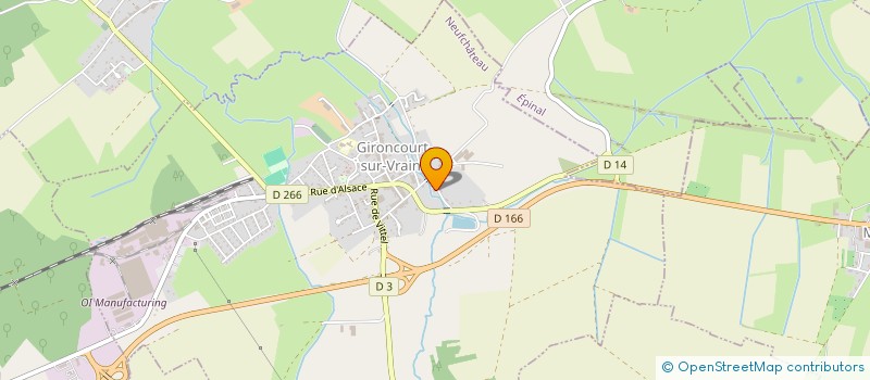 localisation de l'entreprise MONSIEUR LUCAS CHANTICLAIR à GIRONCOURT-SUR-VRAINE